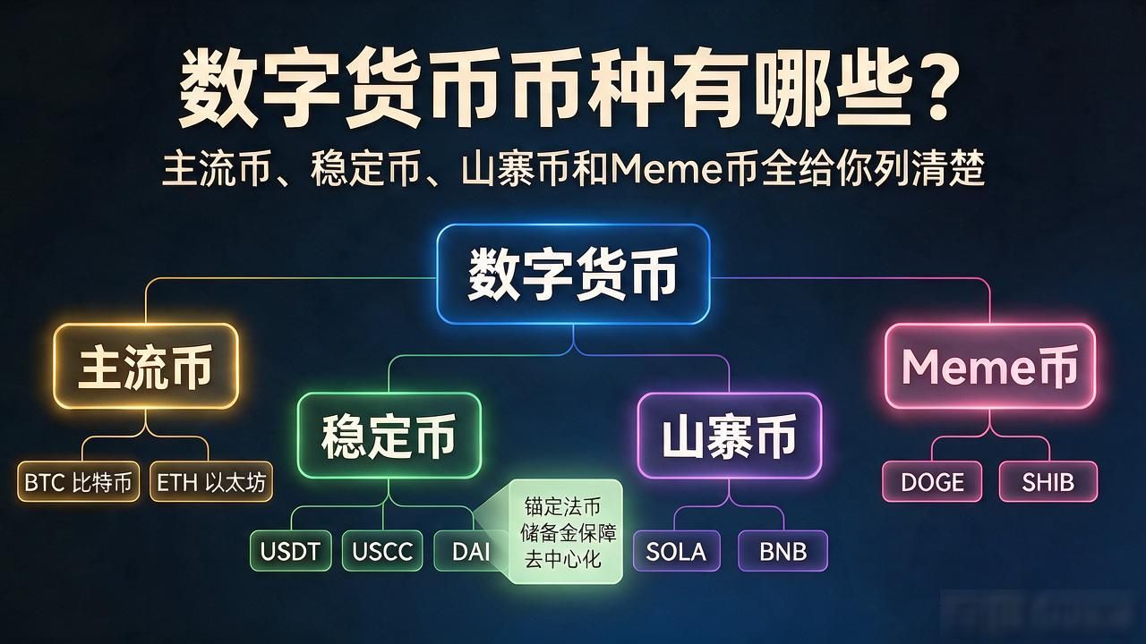 主流公链币与稳定币区别_区块链数字货币分类逻辑详解_数字货币币种有哪些